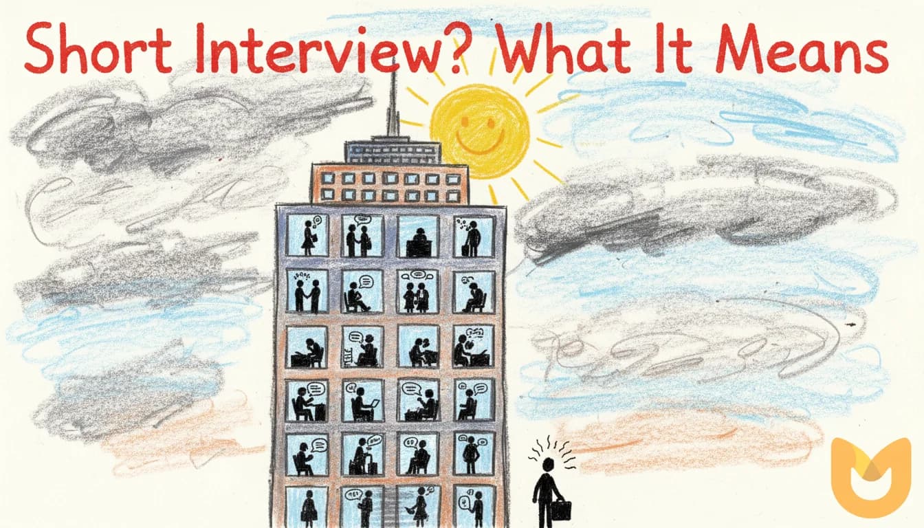 Entretien d'embauche court ? Ce que cela signifie et que faire