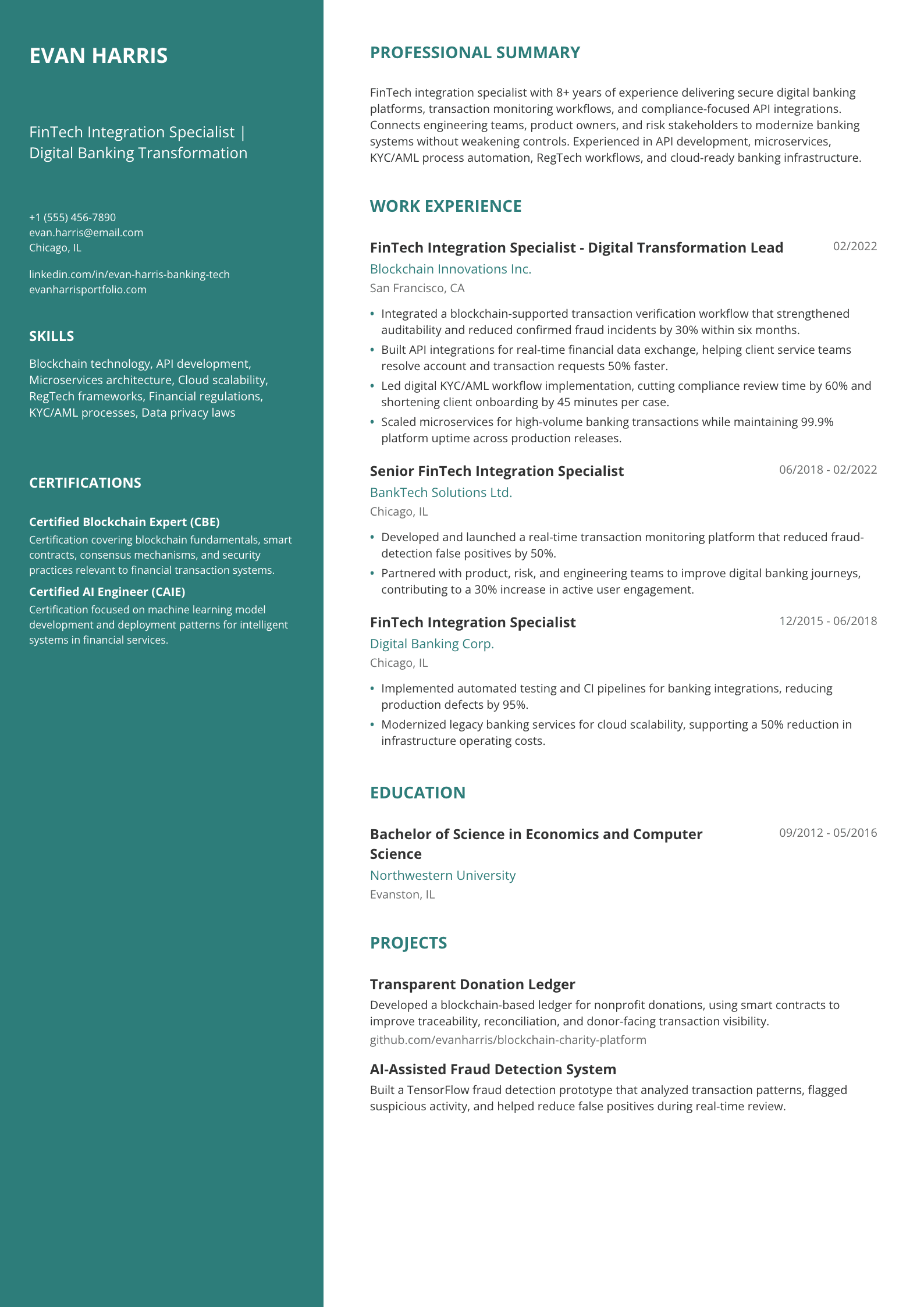 Banking Technology Specialist