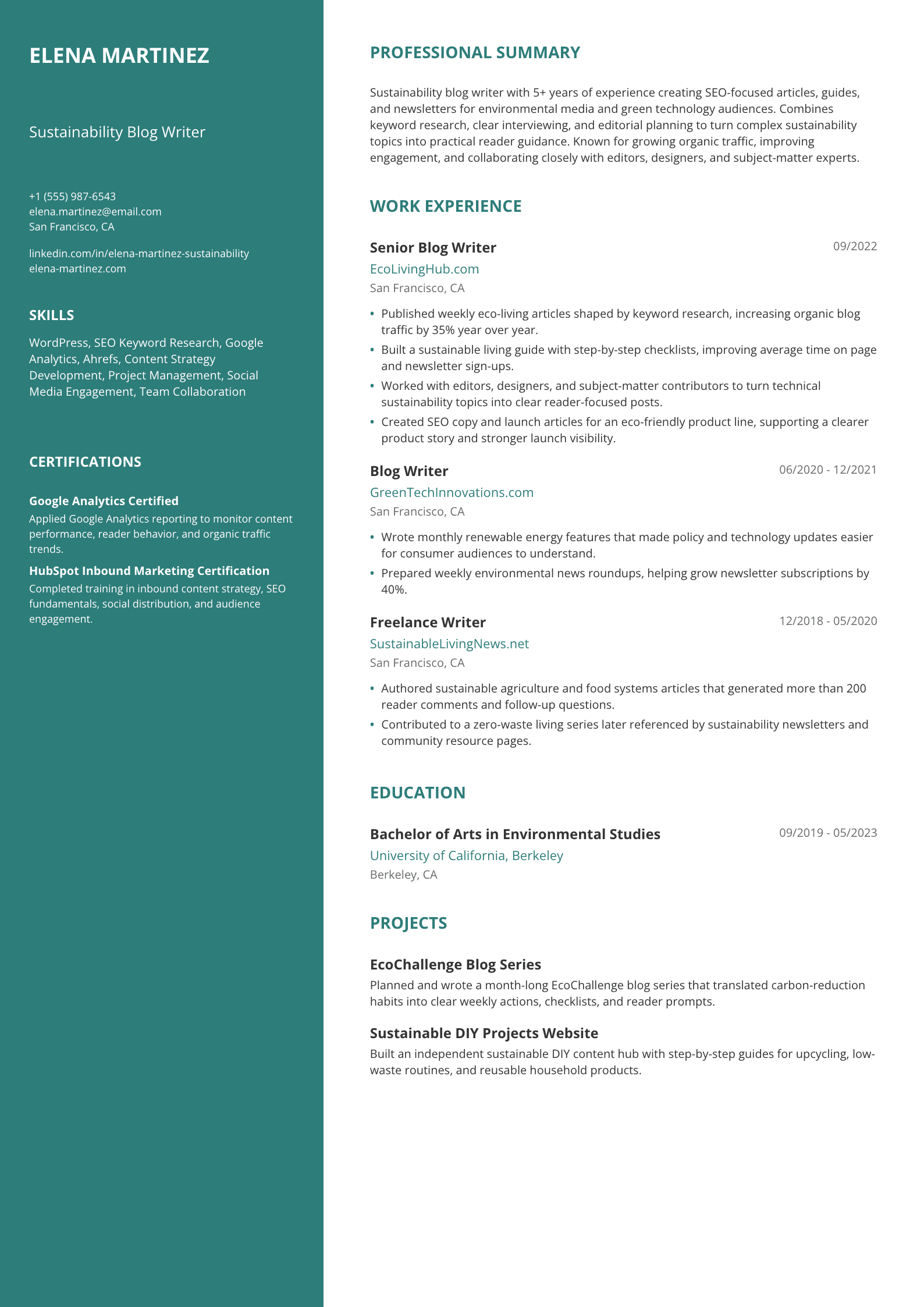 Blog Writer