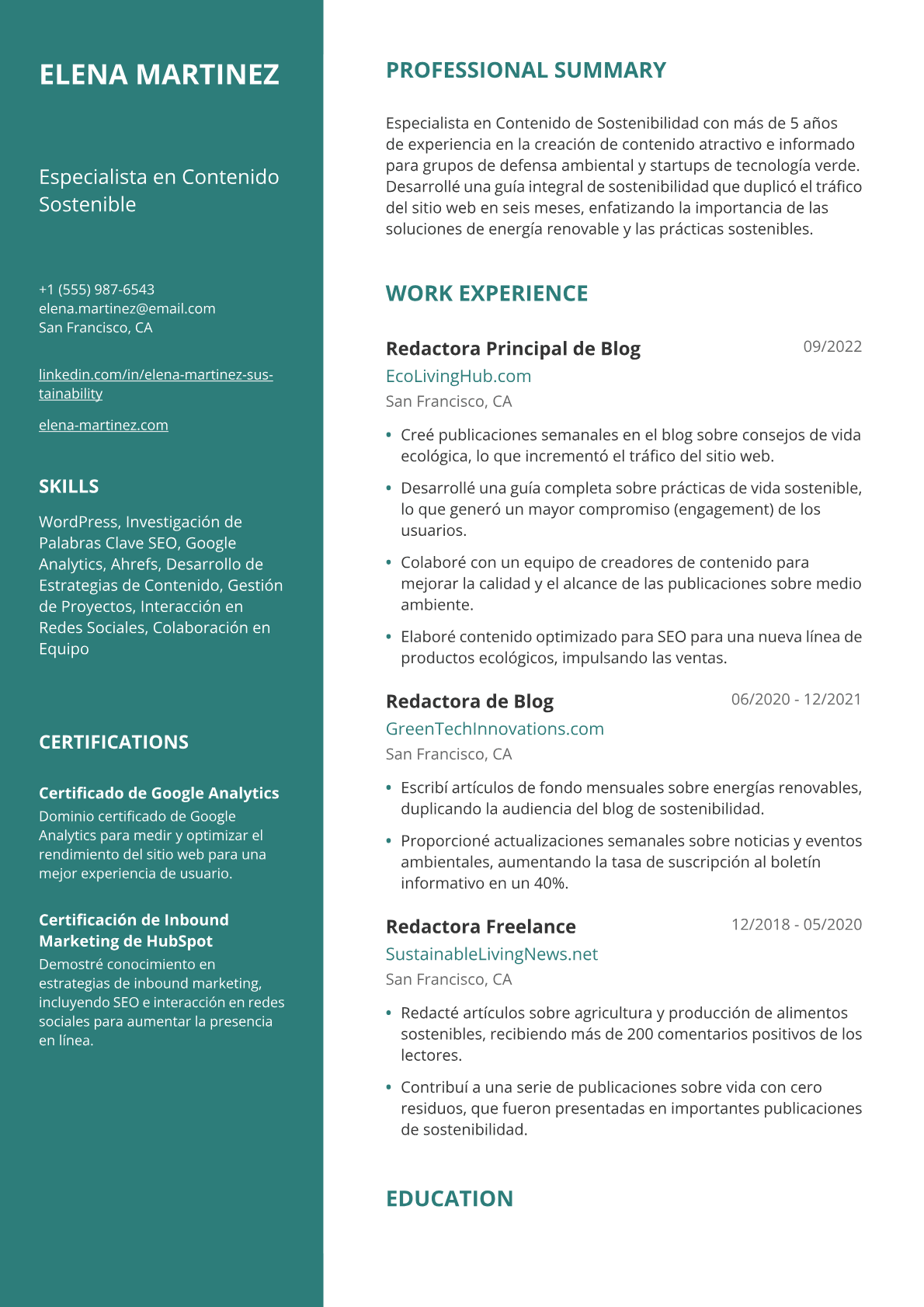 Redactora de blogs