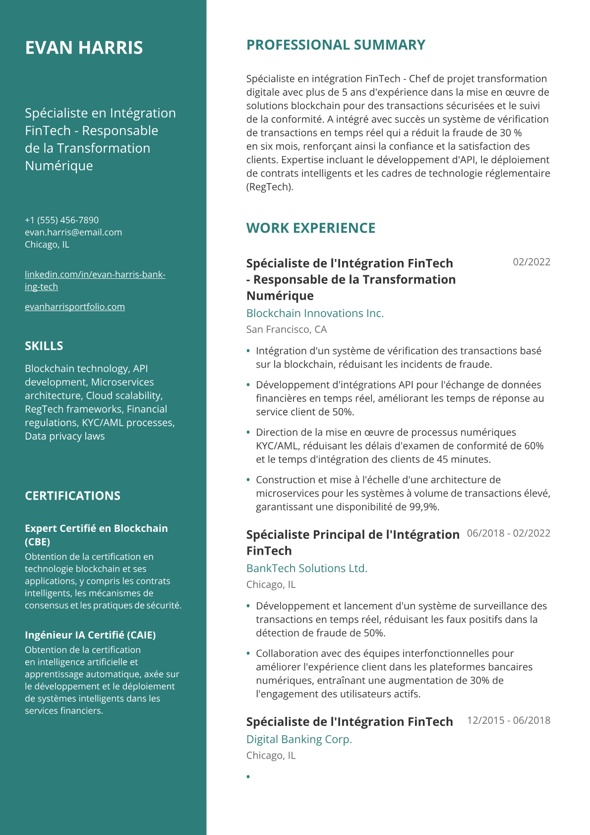 Spécialiste en Technologie Bancaire