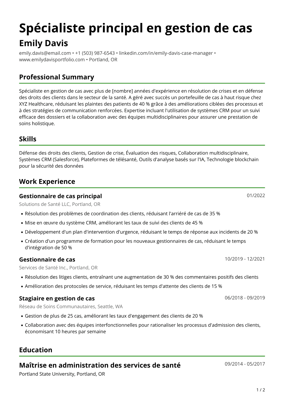 Gestionnaire de cas