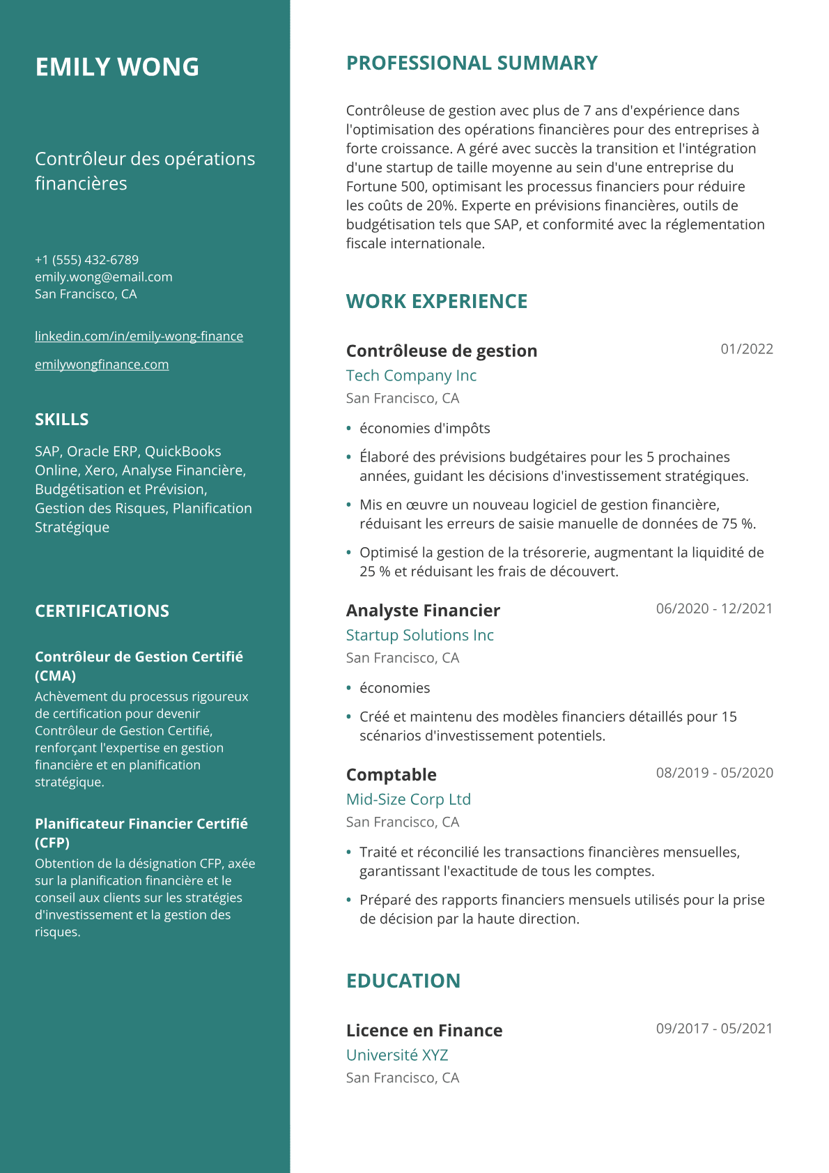 Contrôleuse de gestion