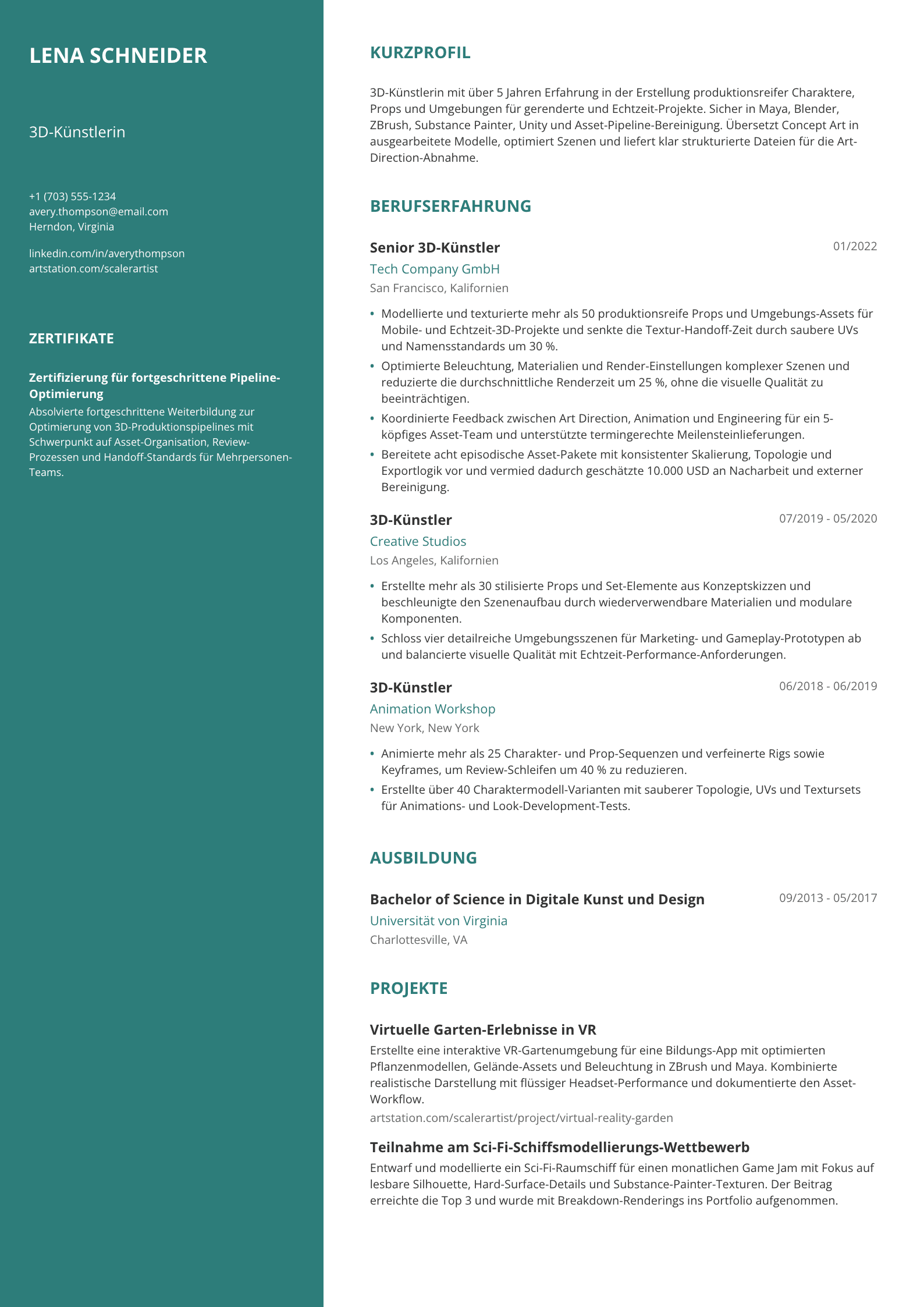 3D-Künstlerin