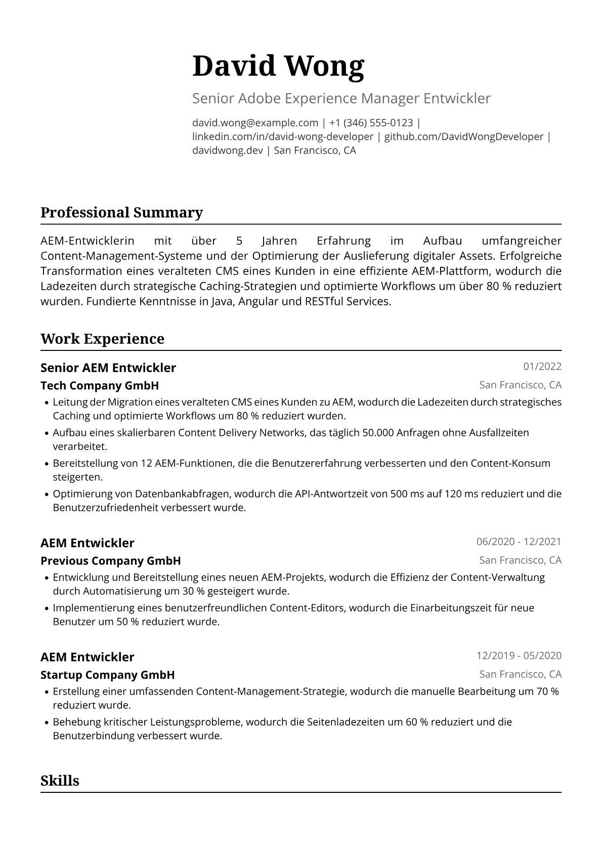 AEM-Entwicklerin