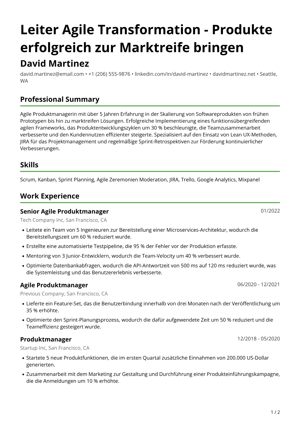 Agile Produktmanagerin
