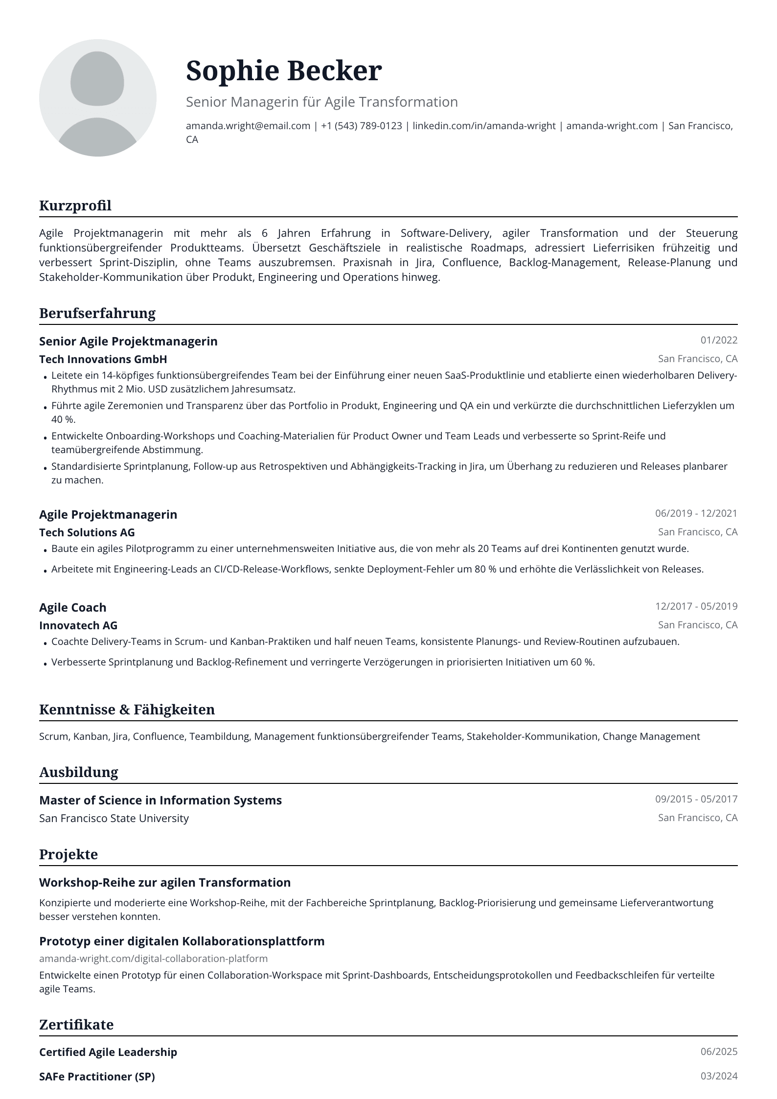 Agile Projektmanagerin
