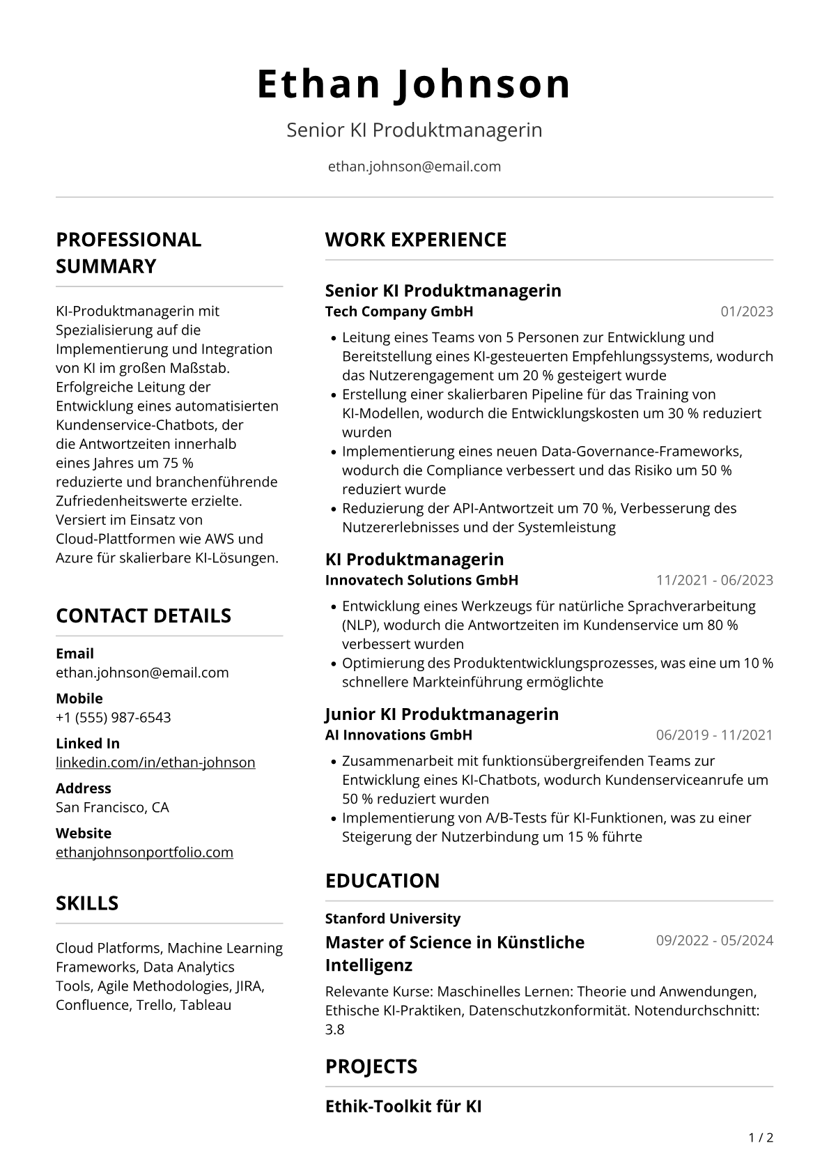 KI-Produktmanagerin