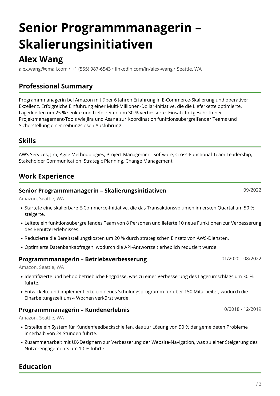 Amazon-Programmmanagerin