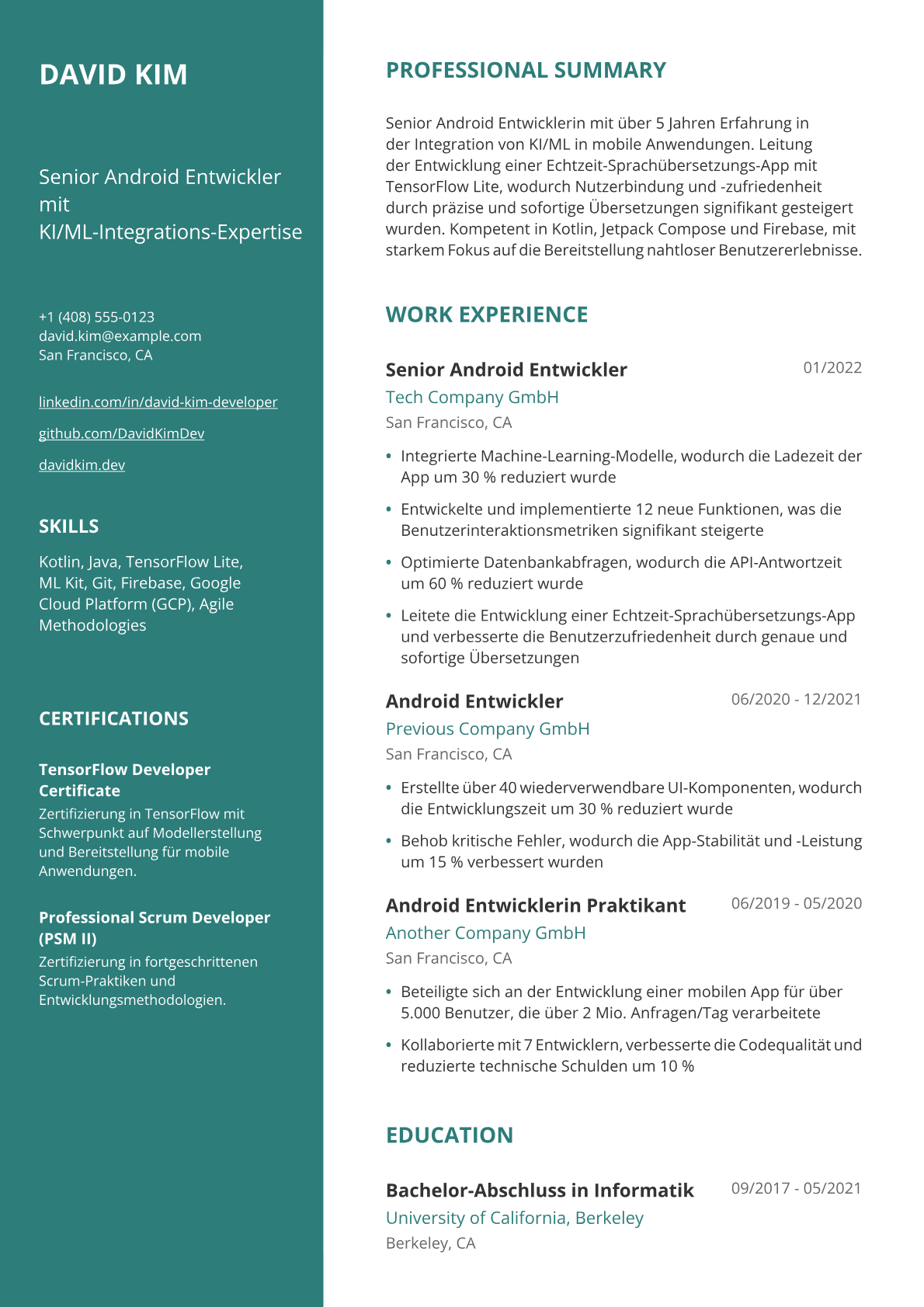 Android-Entwicklerin