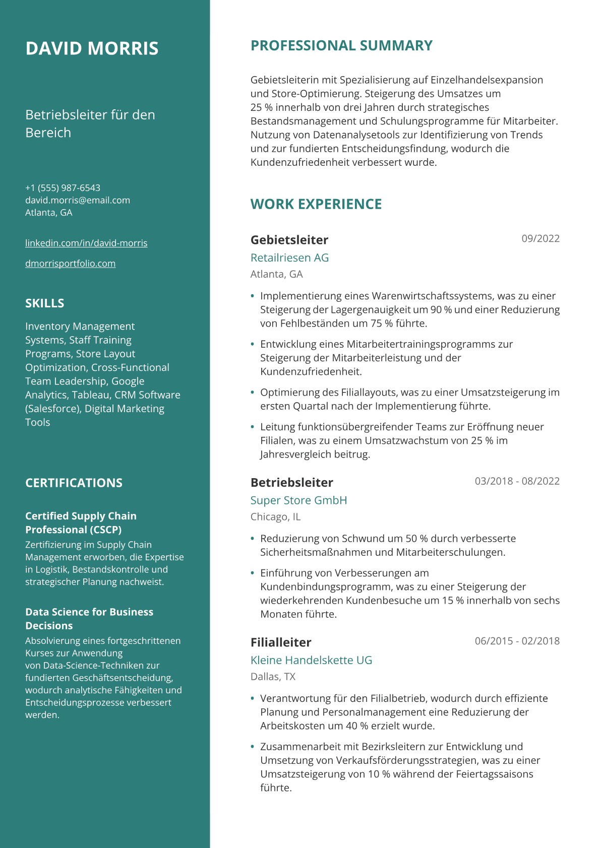Gebietsleiterin