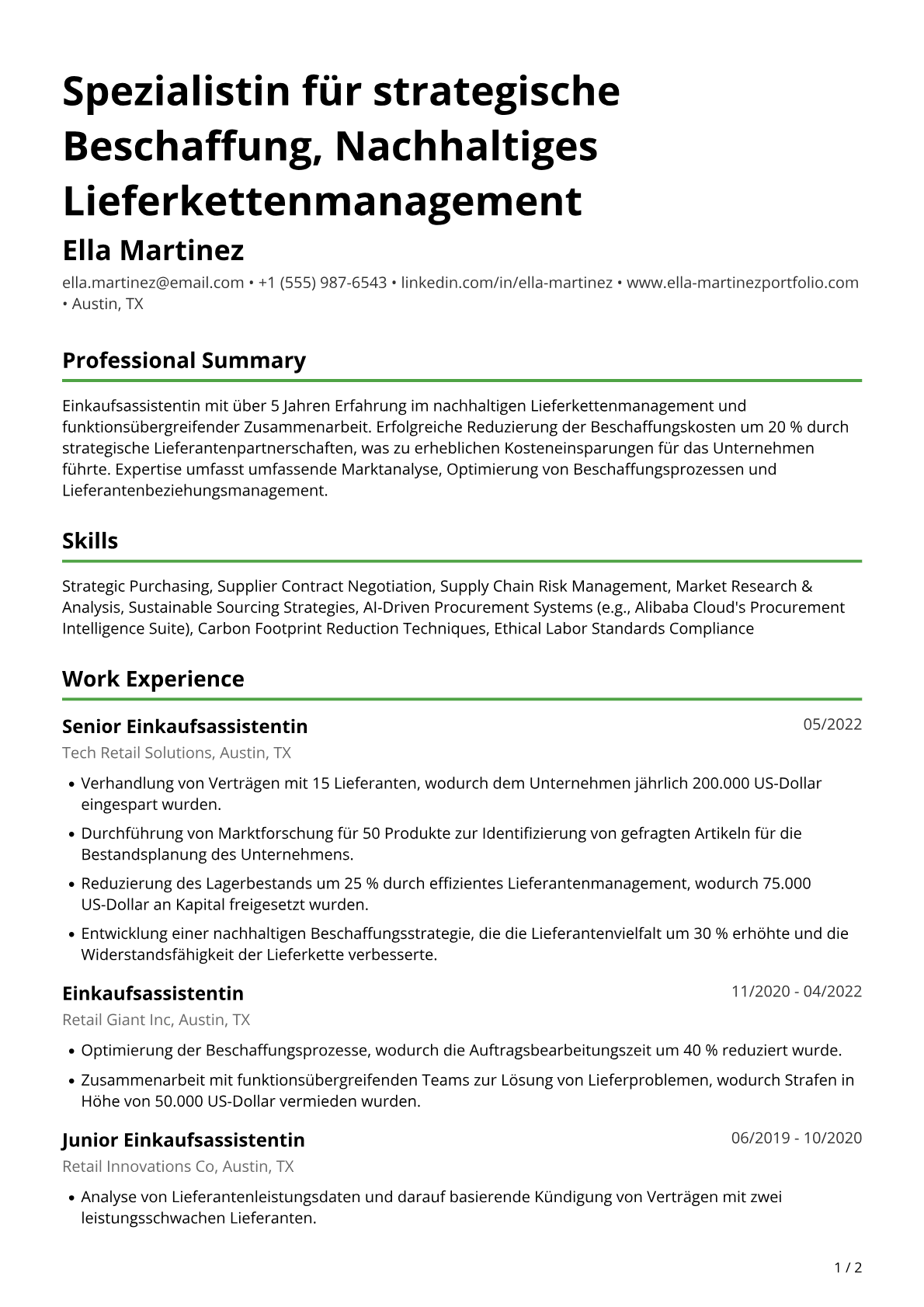 Einkaufsassistentin