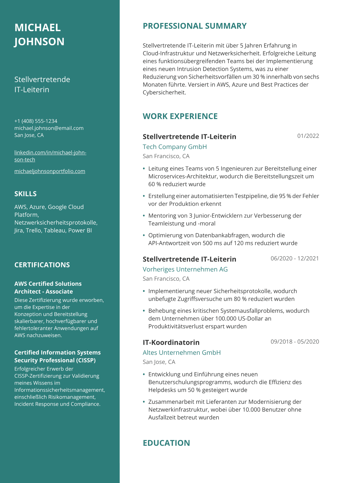 Stellvertretende IT-Leiterin