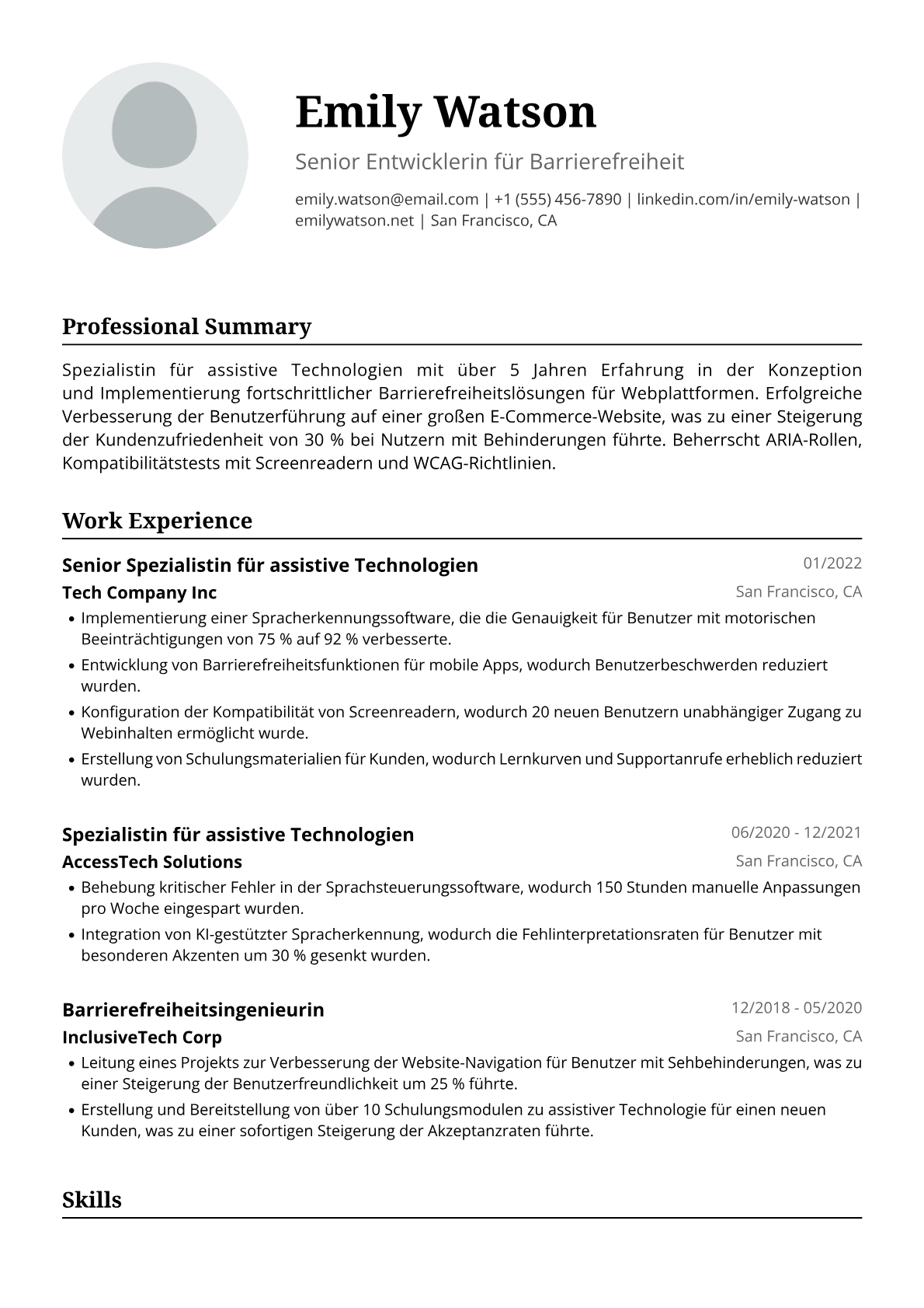 Spezialistin für assistive Technologien