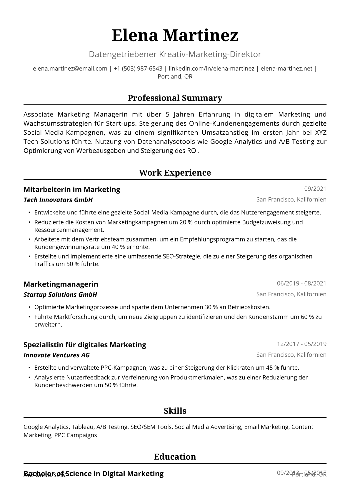 Associate Marketing Managerin