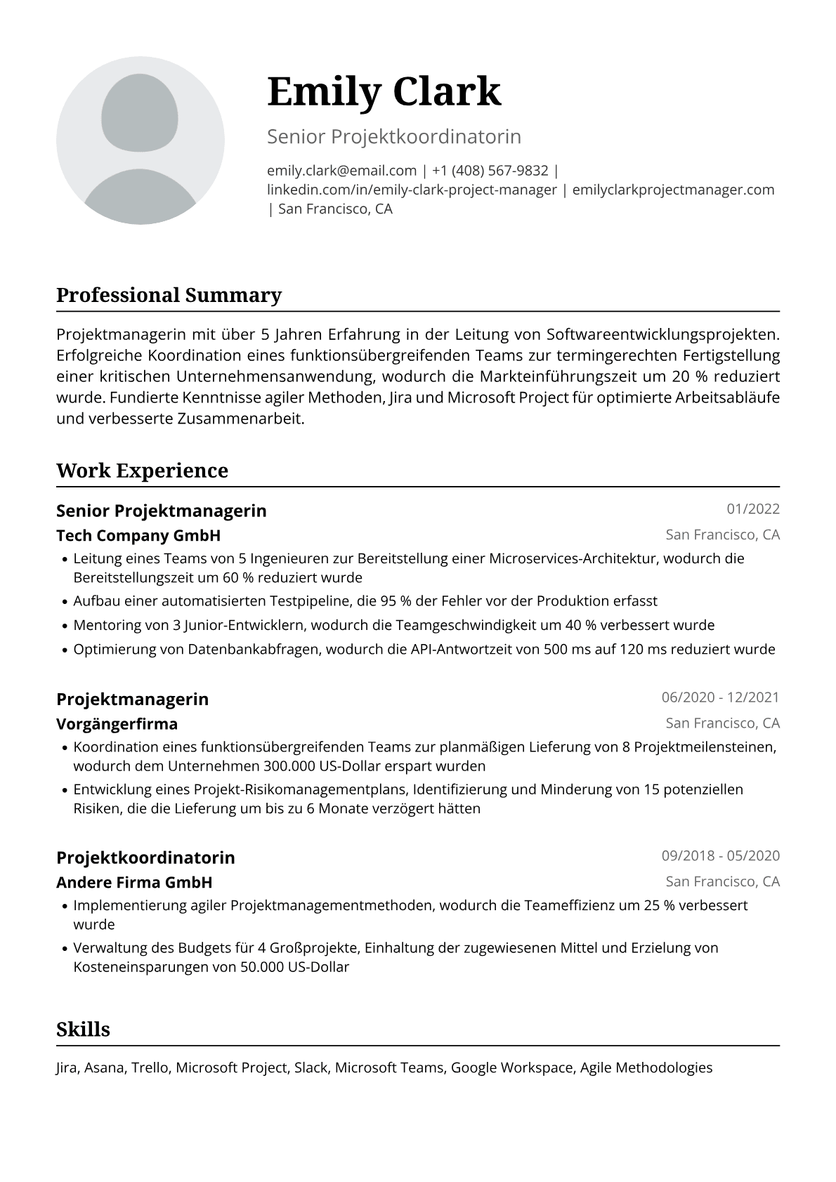 Junior-Projektmanagerin