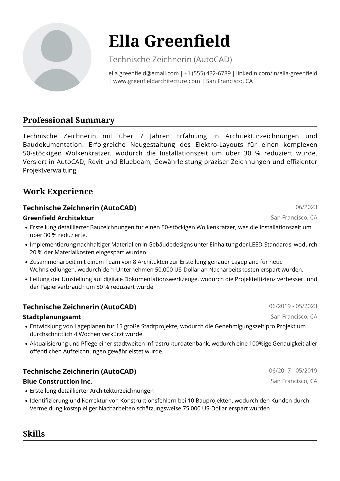 Technische Zeichnerin AutoCAD
