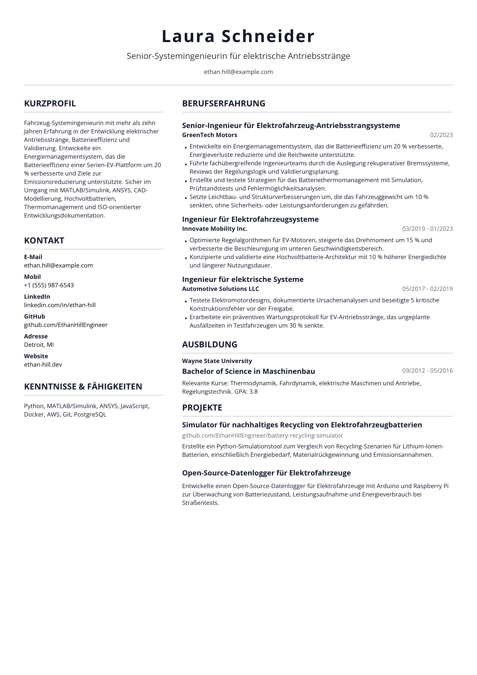 Fahrzeug-Systemingenieurin