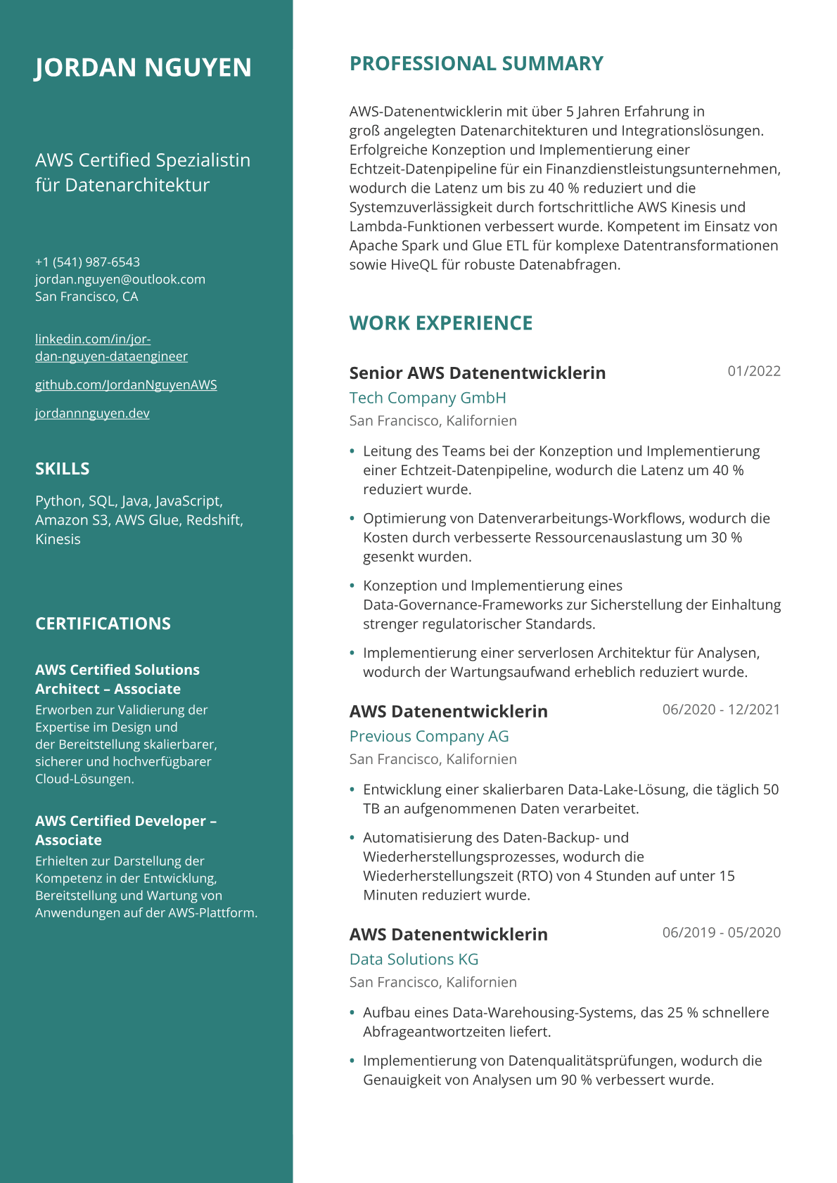 AWS-Dateningenieurin