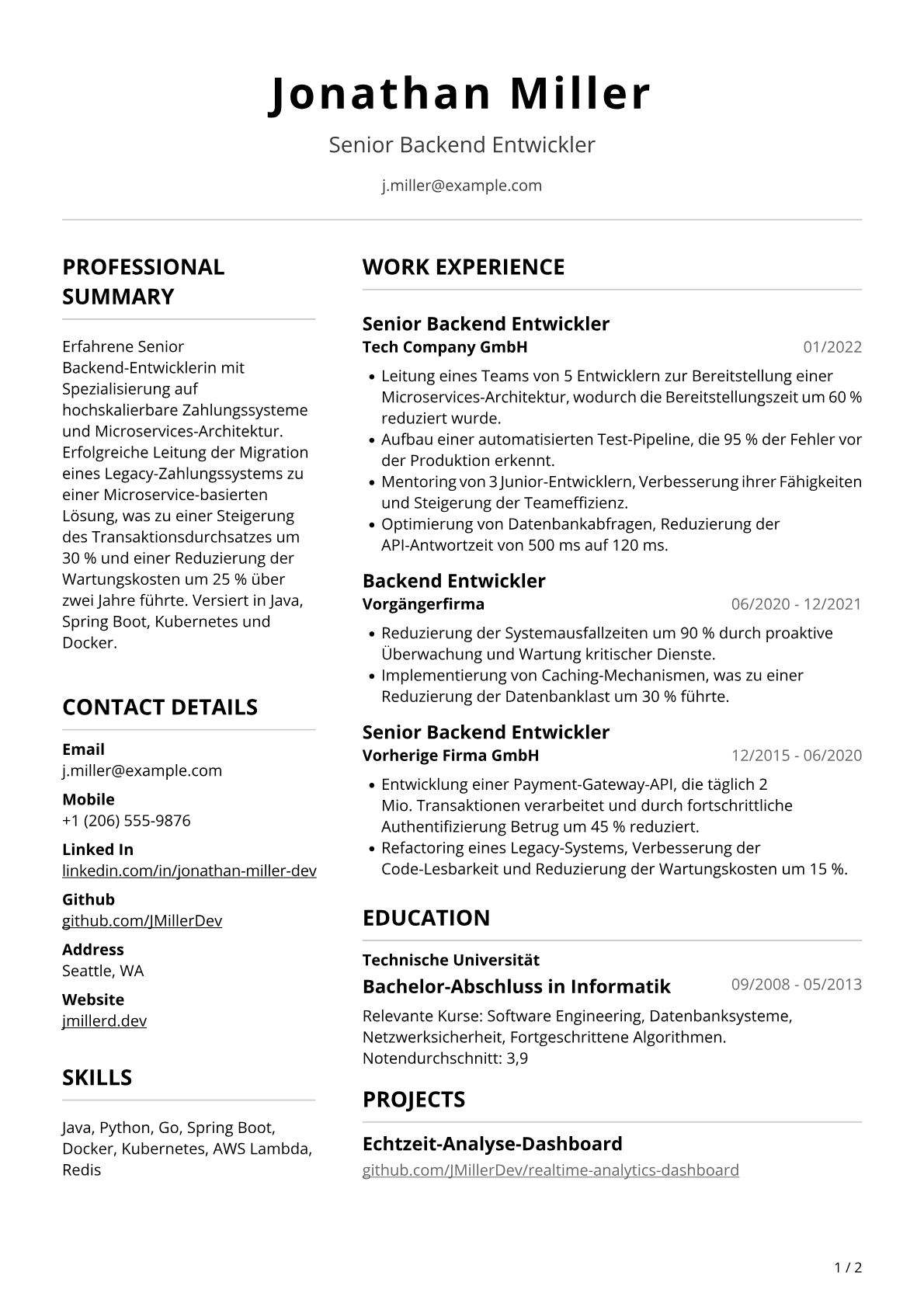 Backend-Entwickler