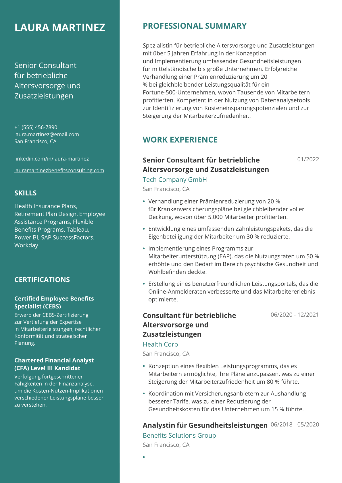 Benefits Consultant