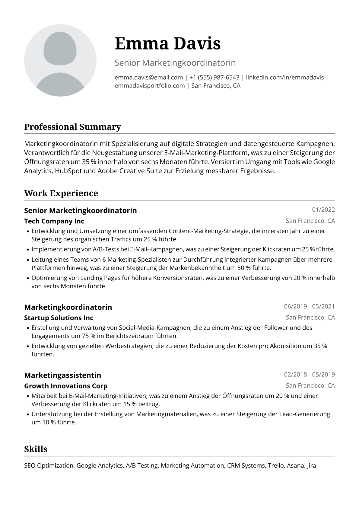 Marketingkoordinatorin