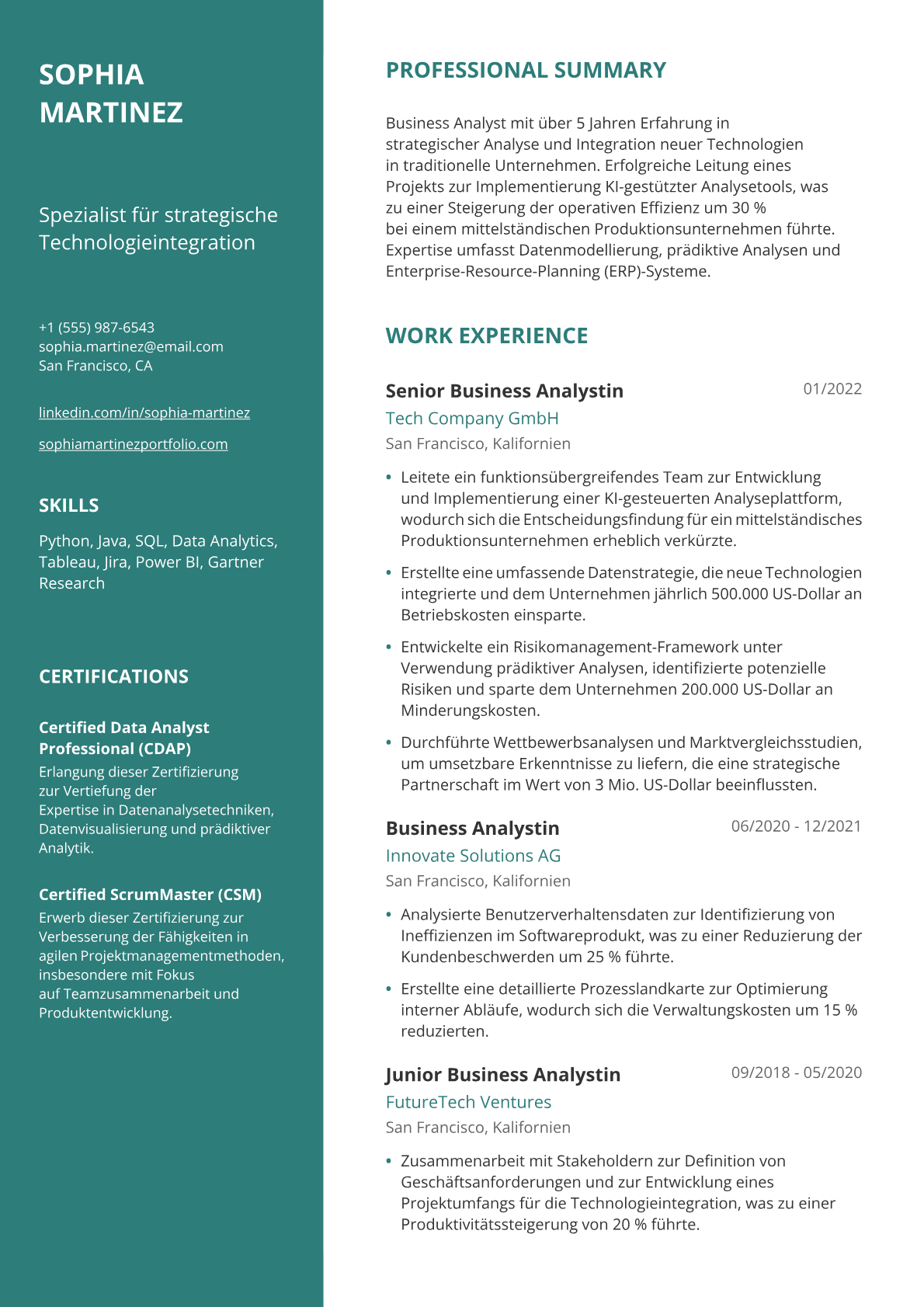 Business Analystin