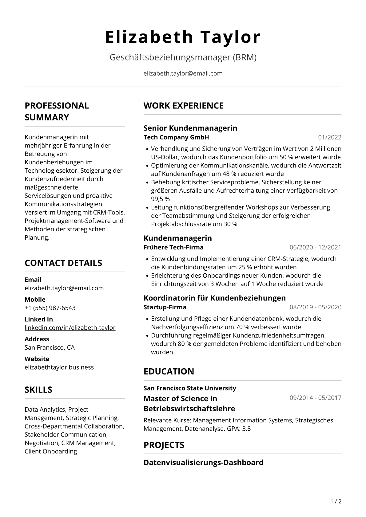 Kundenbeziehungsmanagerin