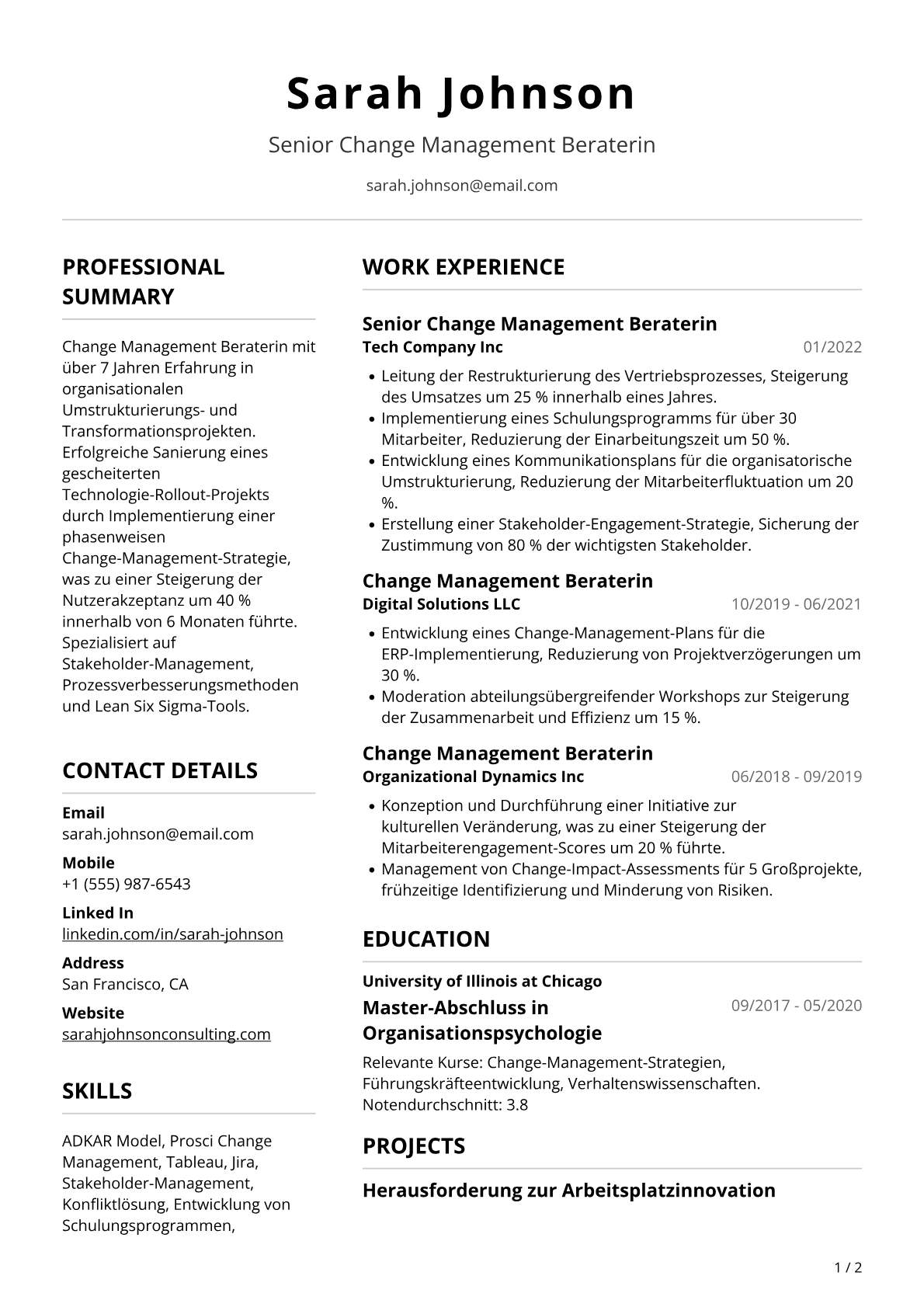 Change-Management-Beraterin
