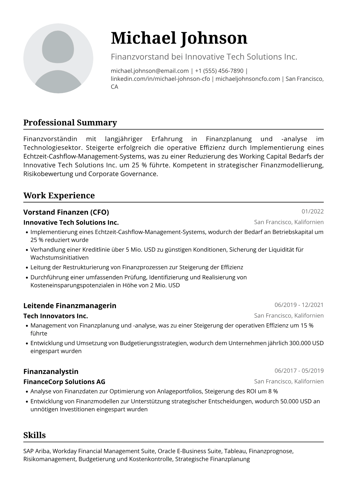 Finanzvorständin