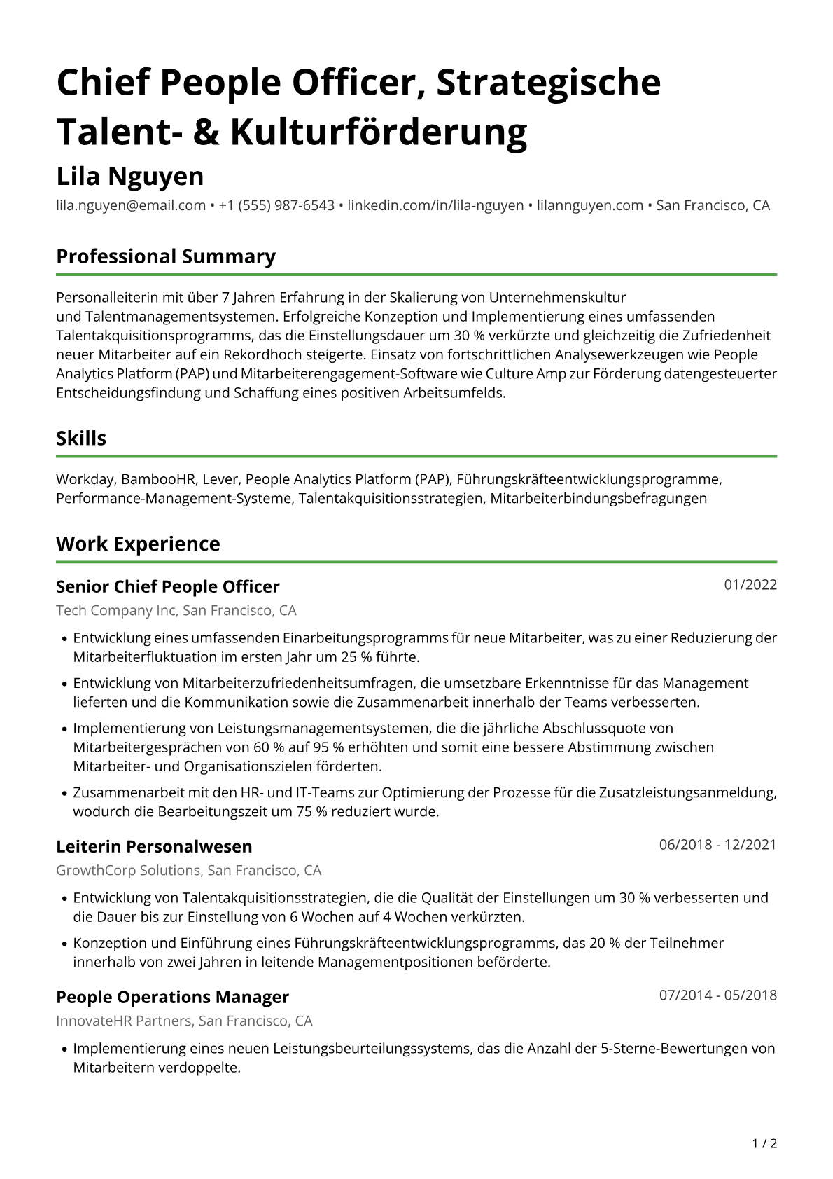 Personalleiterin