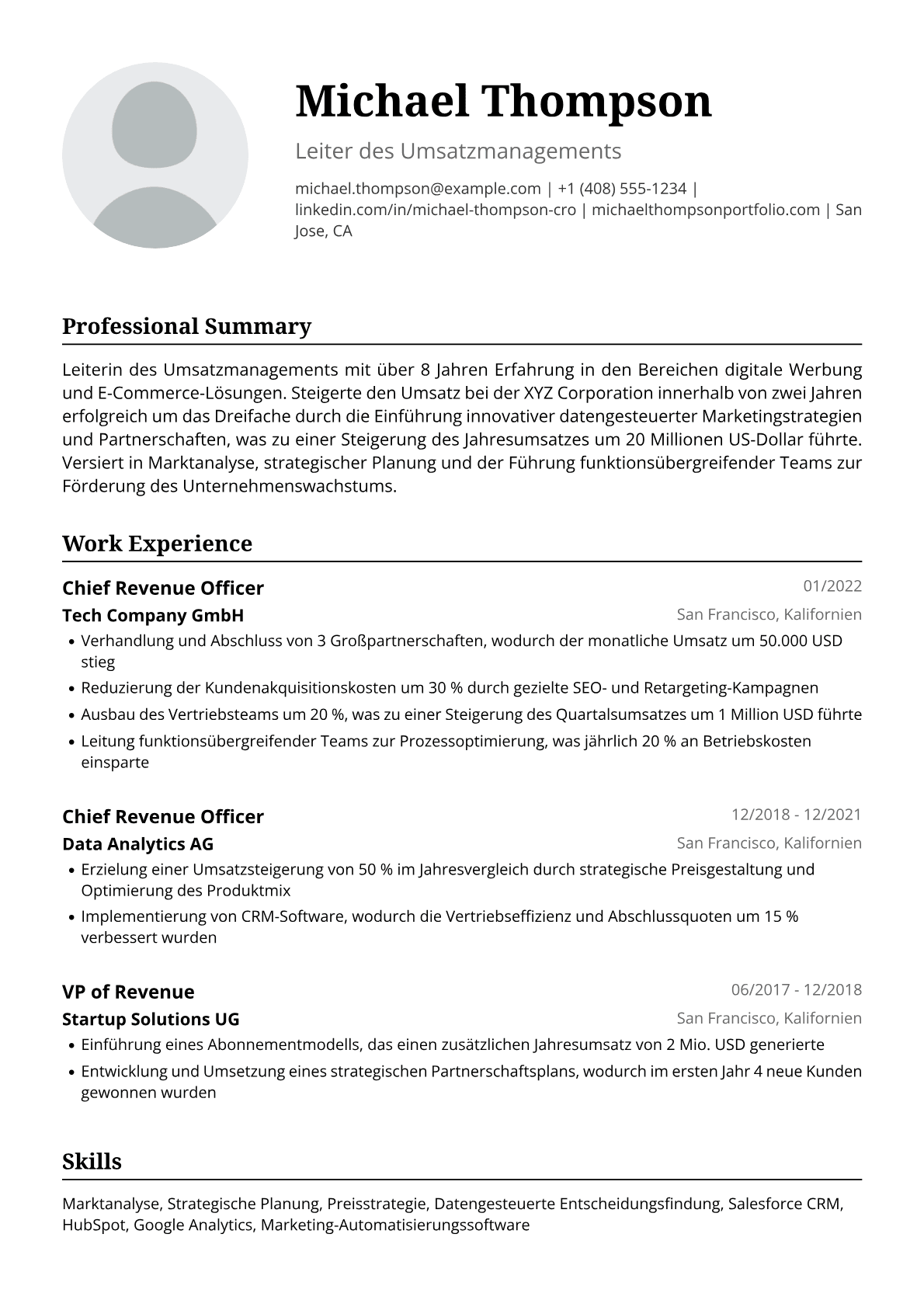 Leiterin Umsatzmanagement