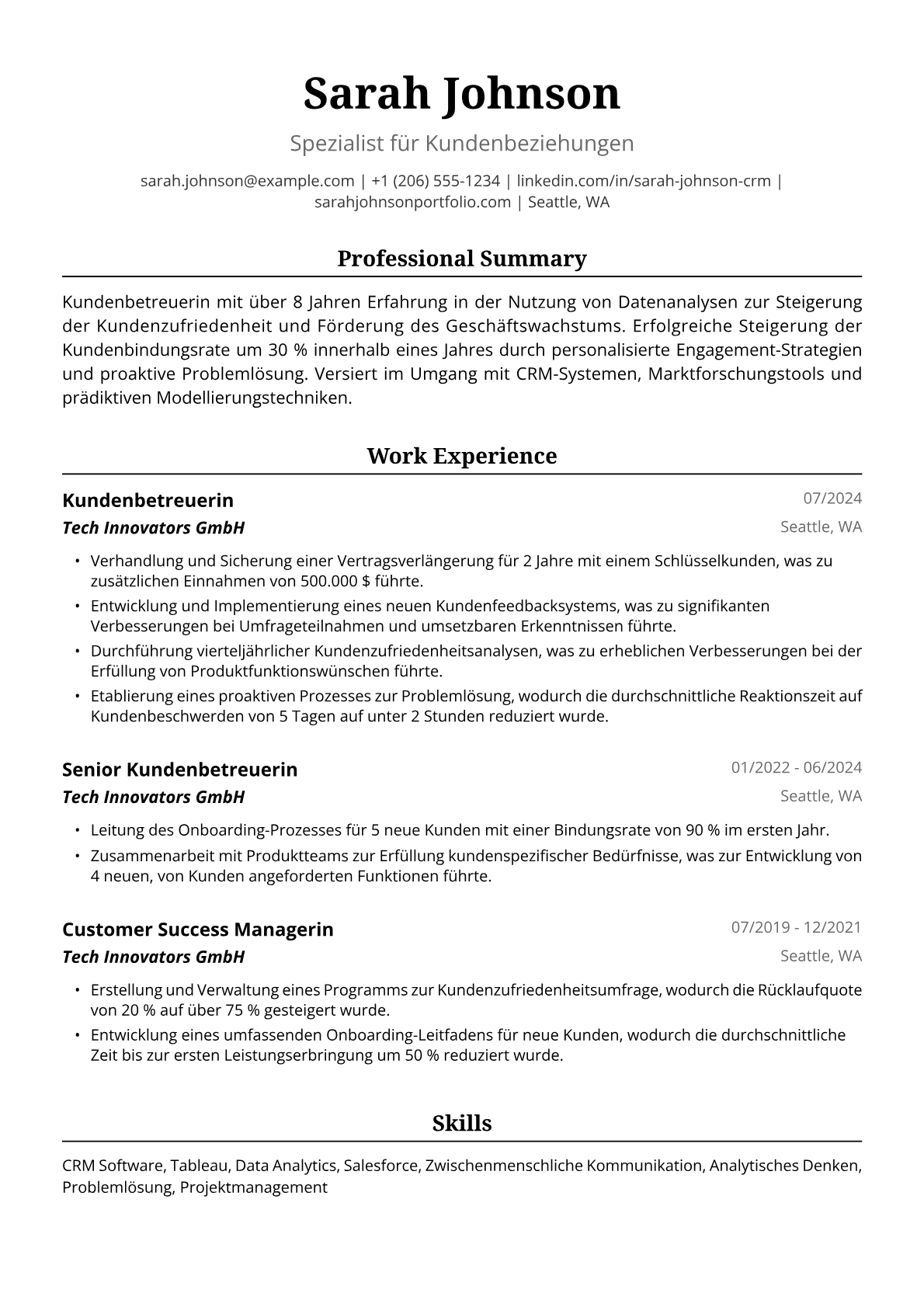 Kundenbeziehungsmanagerin