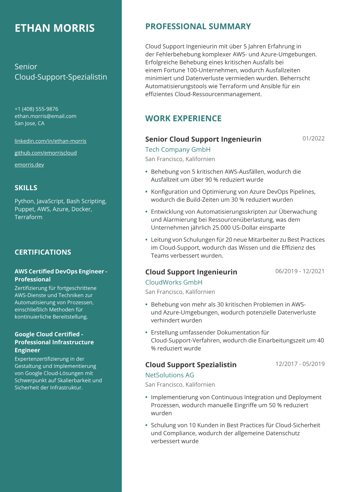 Cloud-Support-Ingenieurin