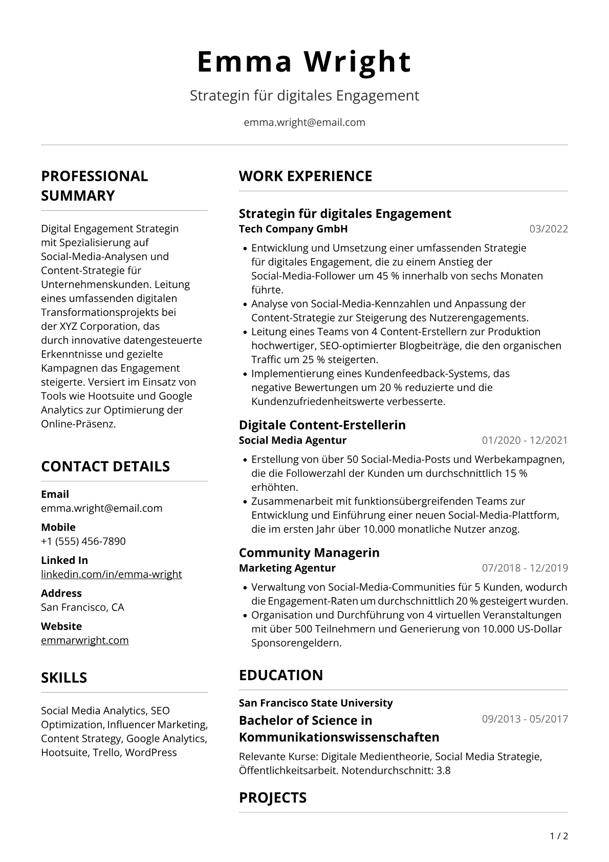 Kommunikationsmanagerin