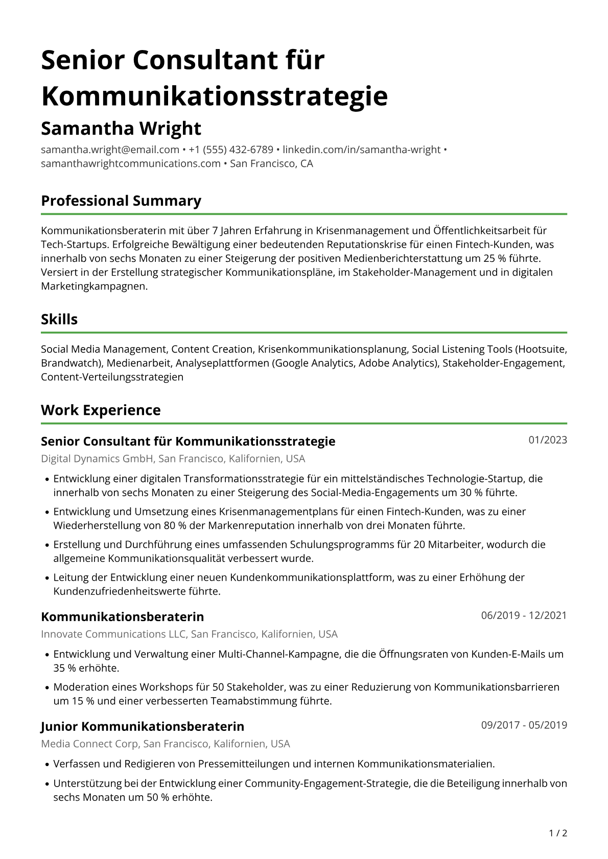 Kommunikationsberaterin
