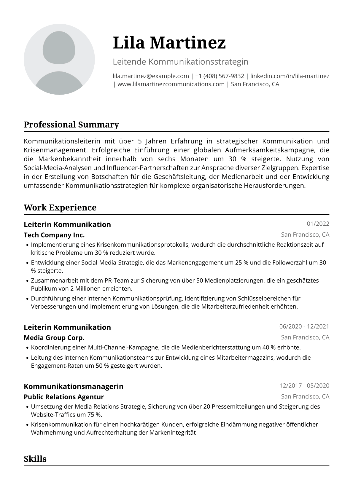 Leiterin Kommunikation