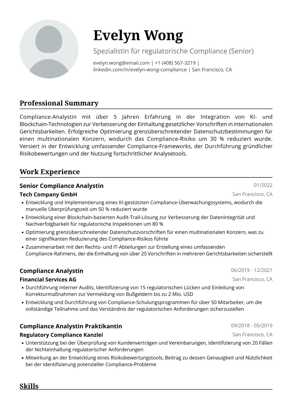 Compliance-Analystin