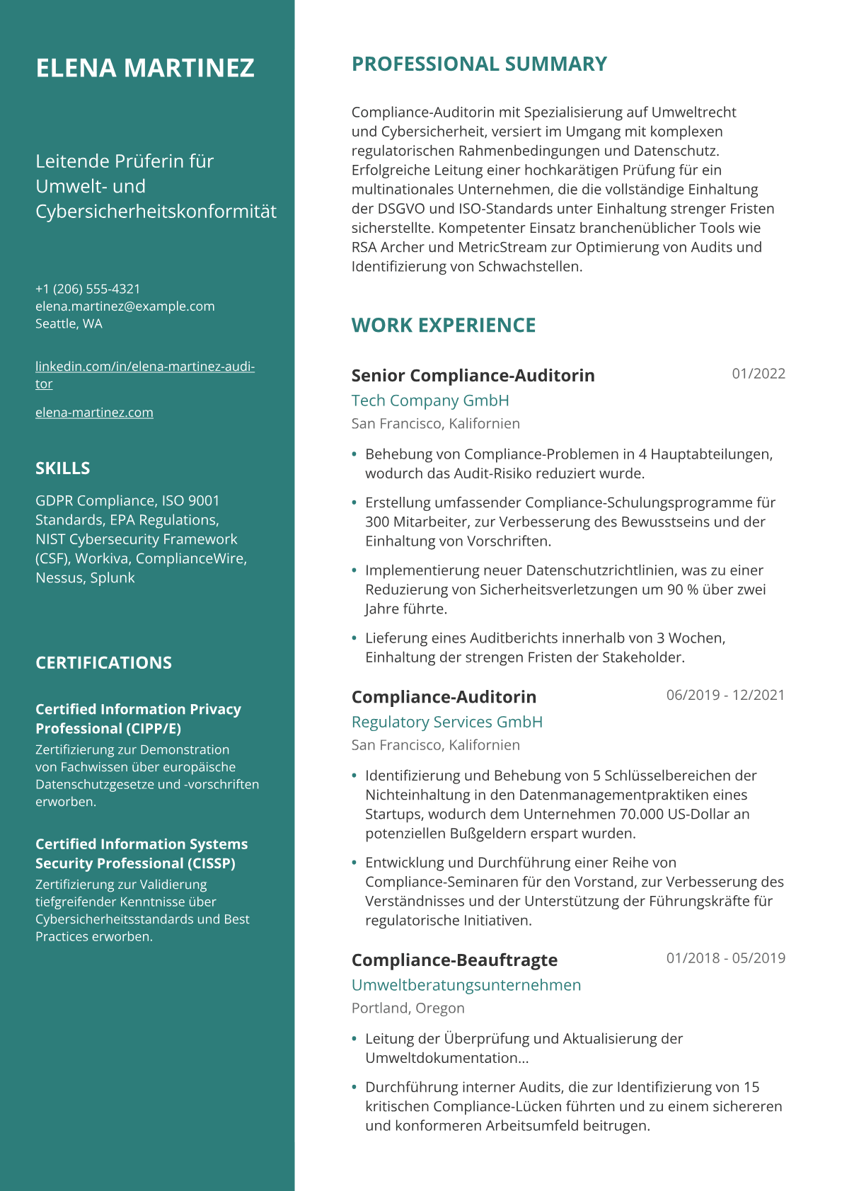 Compliance-Auditorin