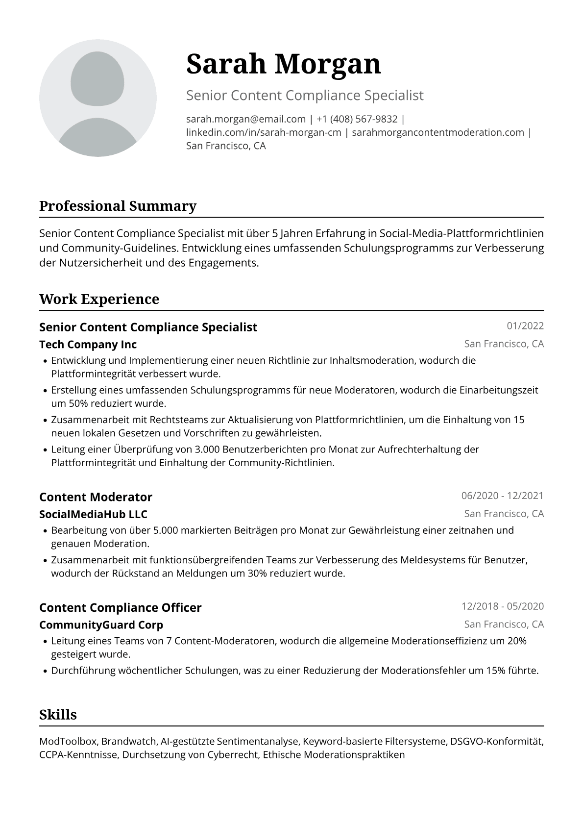 Content-Moderatorin
