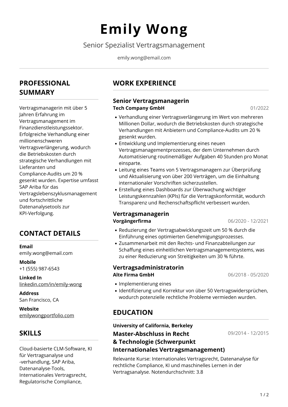 Vertragsmanagerin