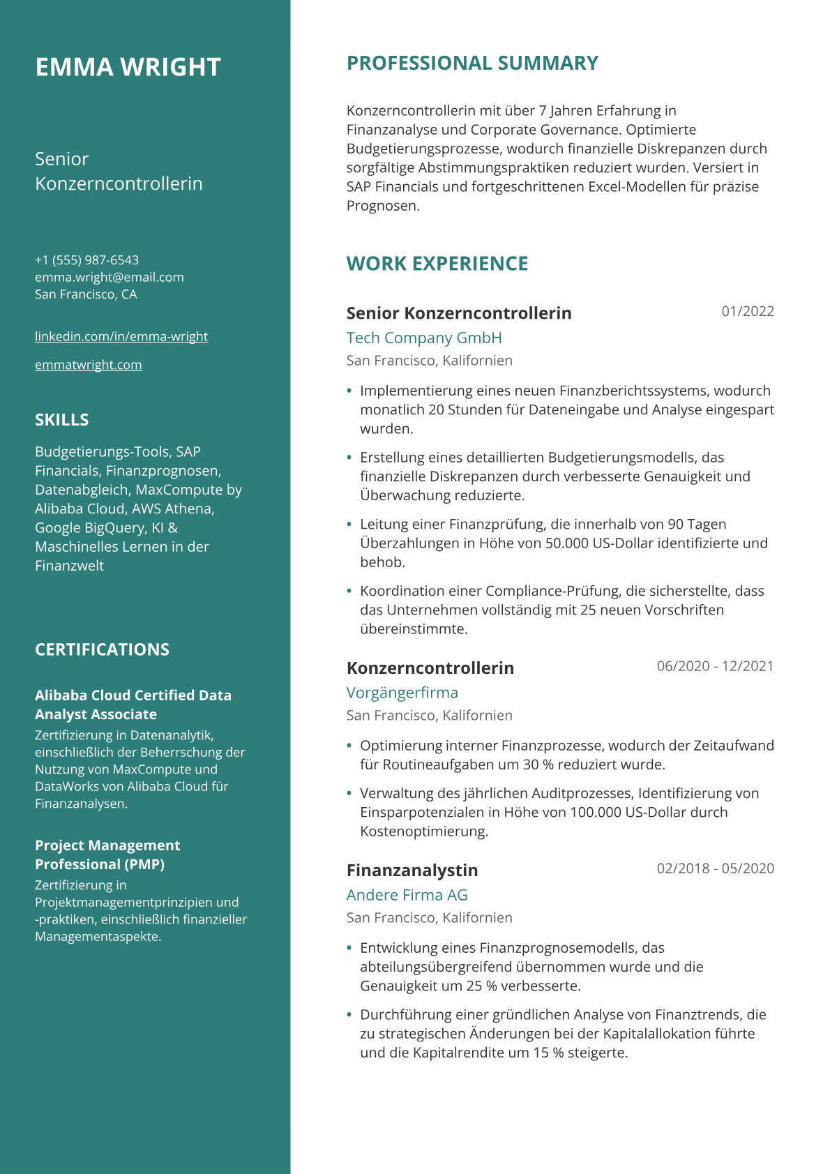 Konzerncontrollerin