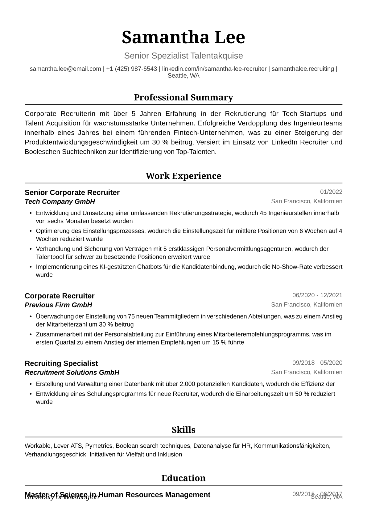 Corporate Recruiterin
