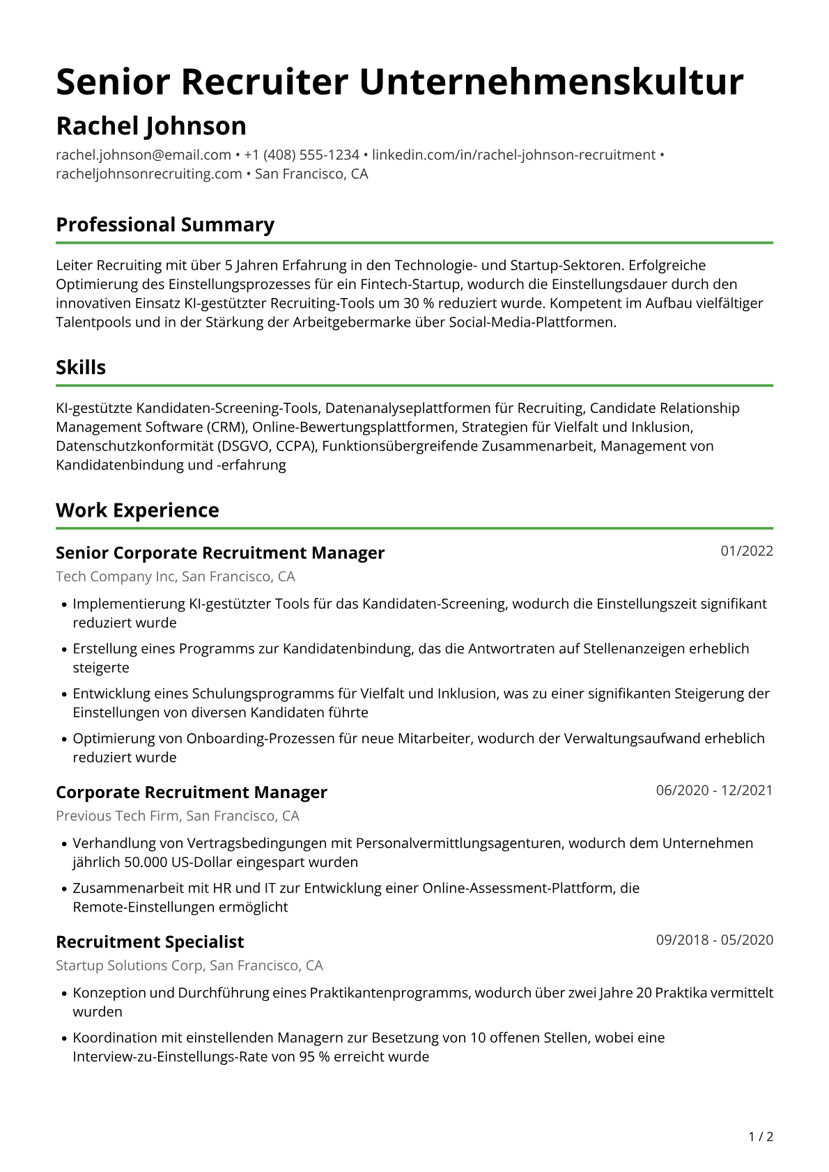 Manager Recruiting
