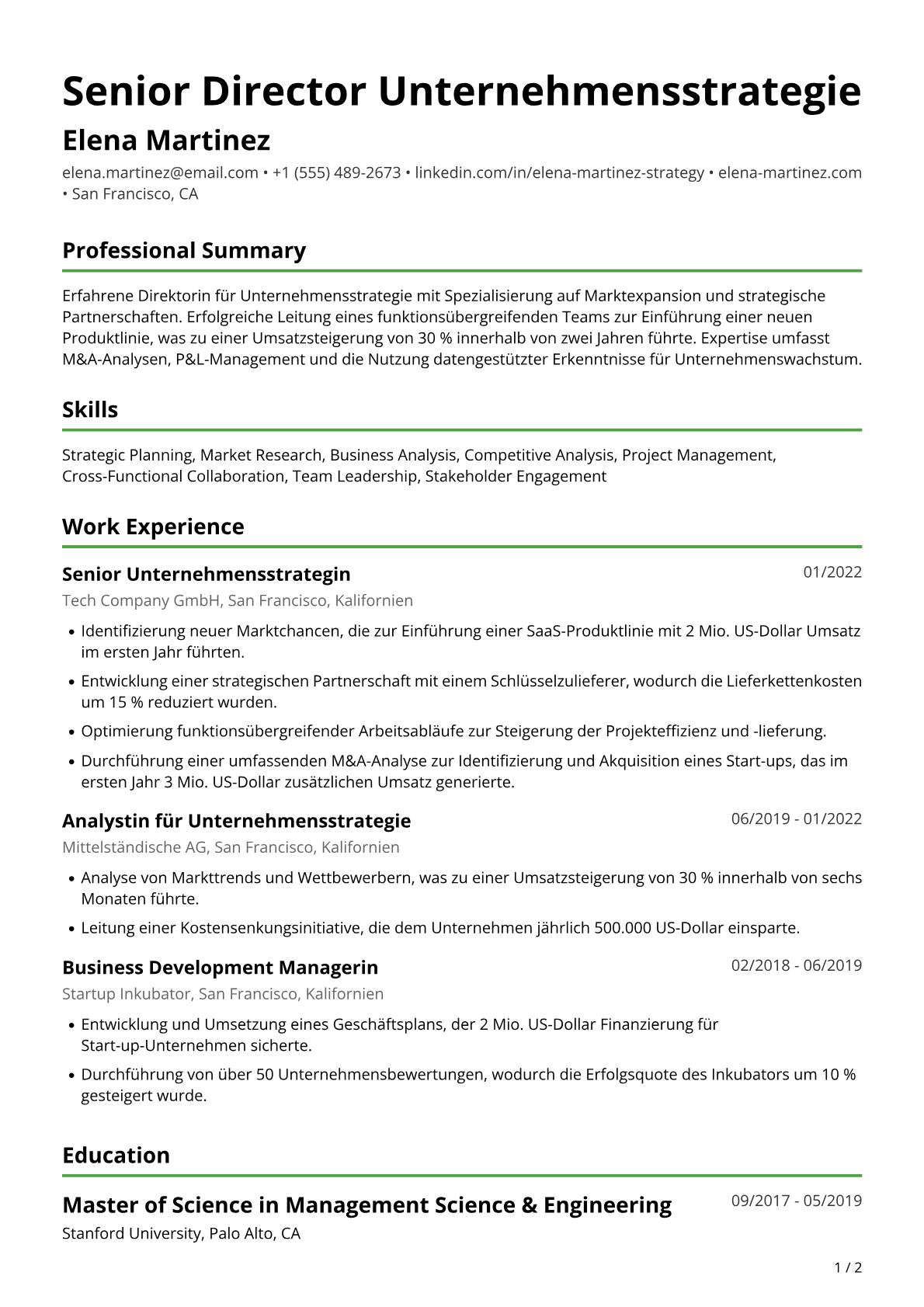 Unternehmensstrategie