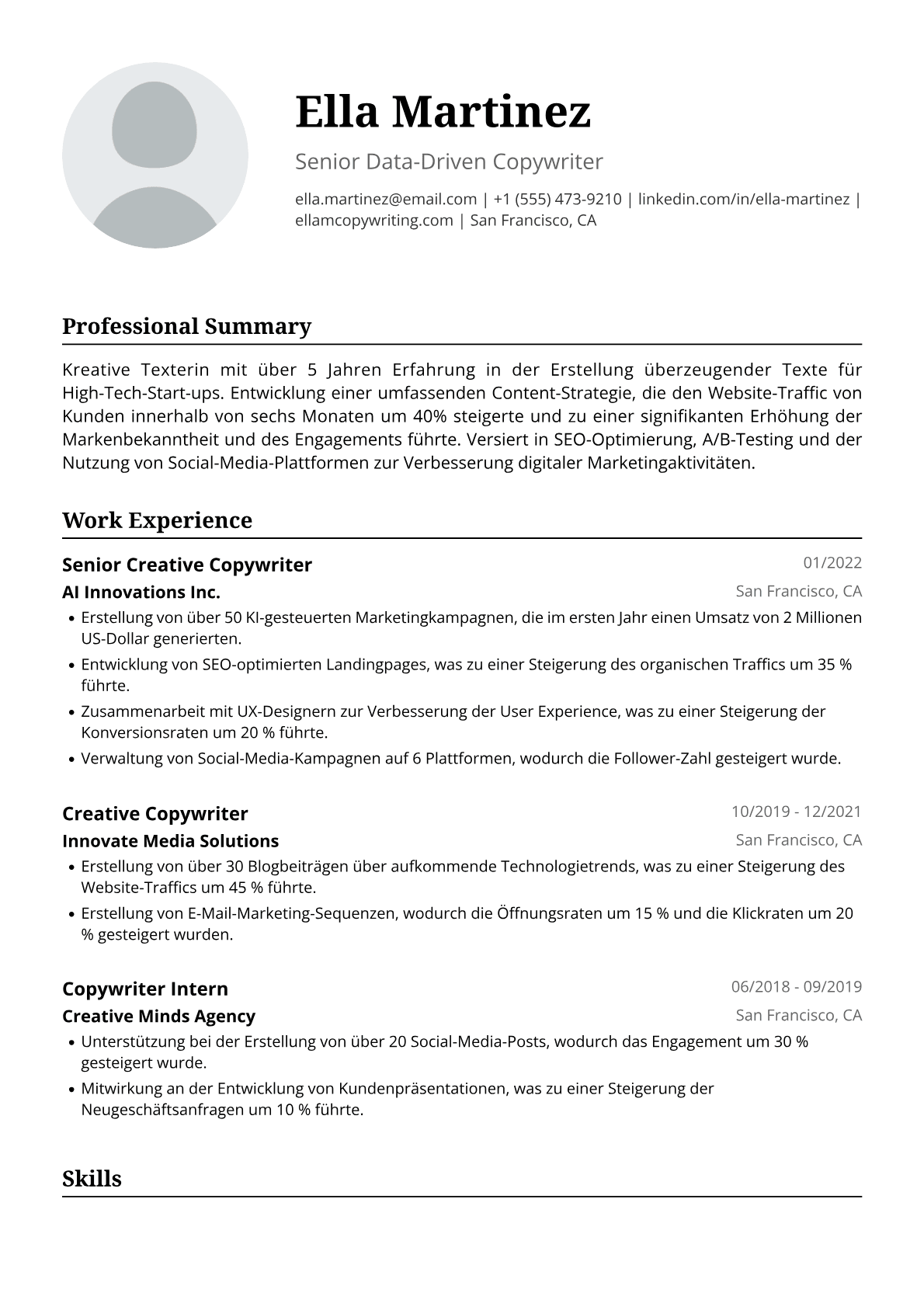 Kreative Texterin