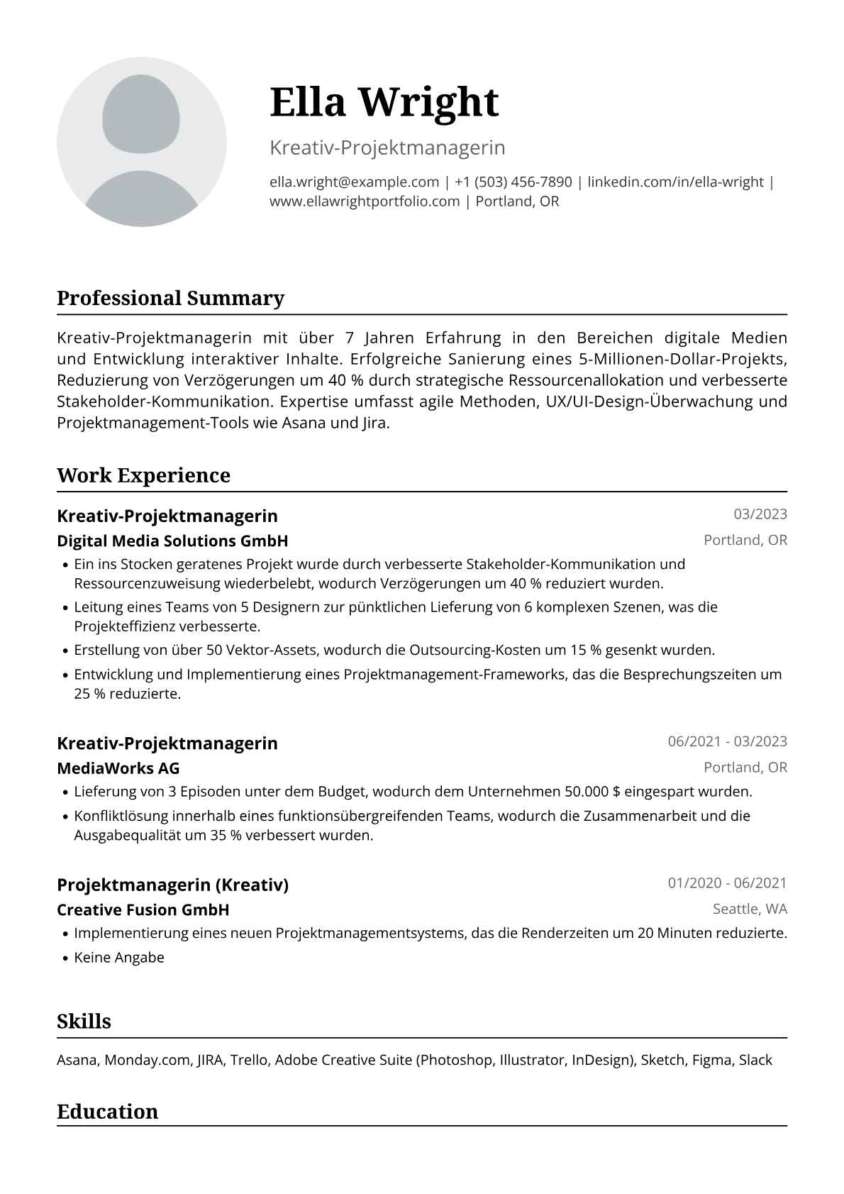 Kreativ-Projektmanagerin