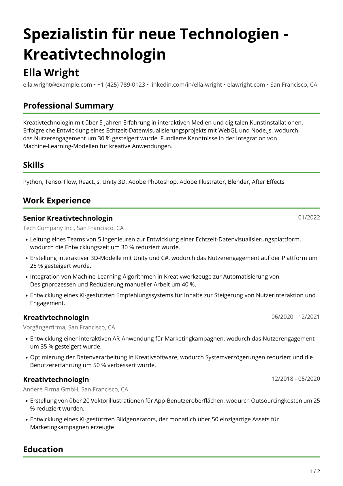 Kreativtechnologin