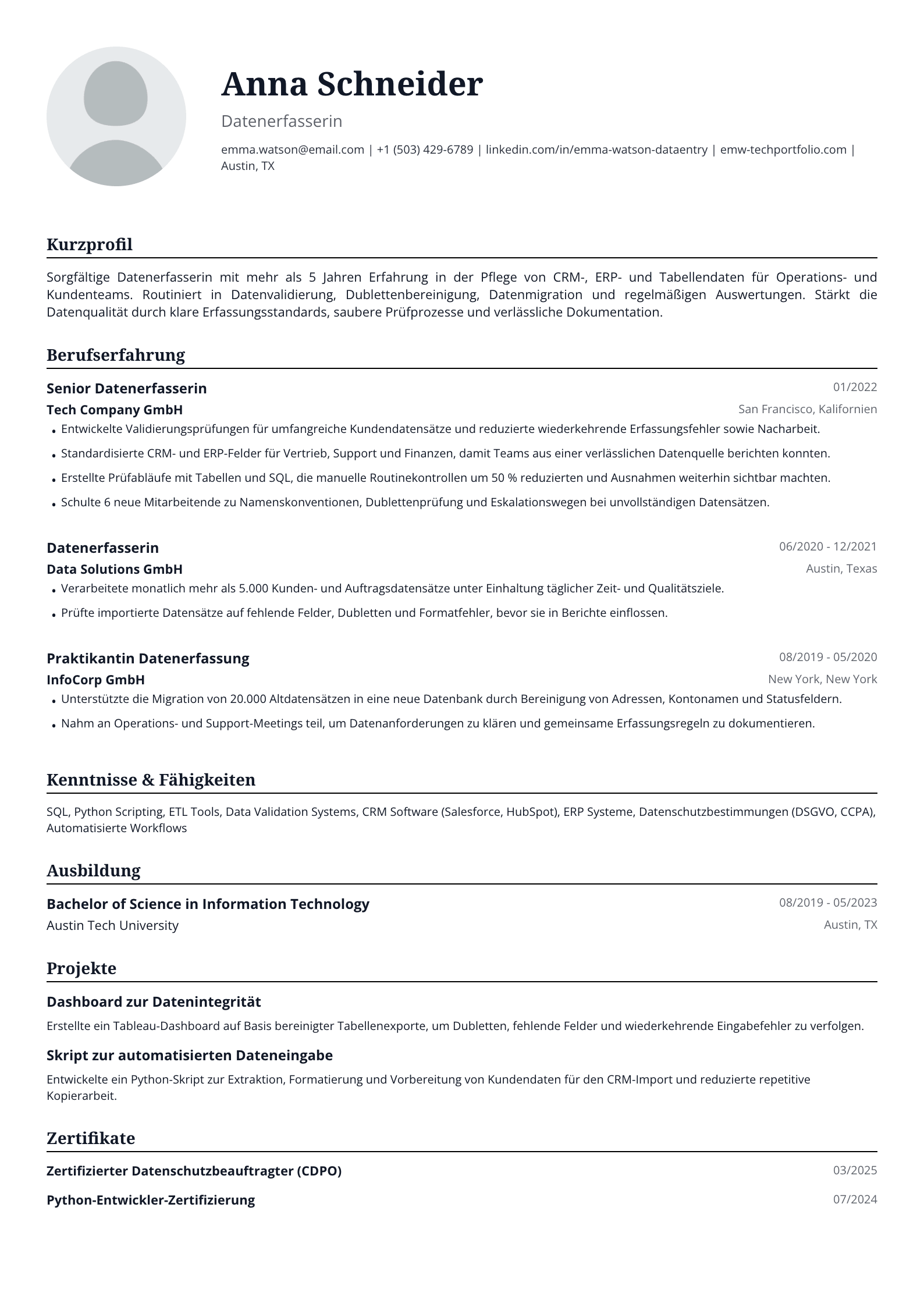 Datenerfasserin