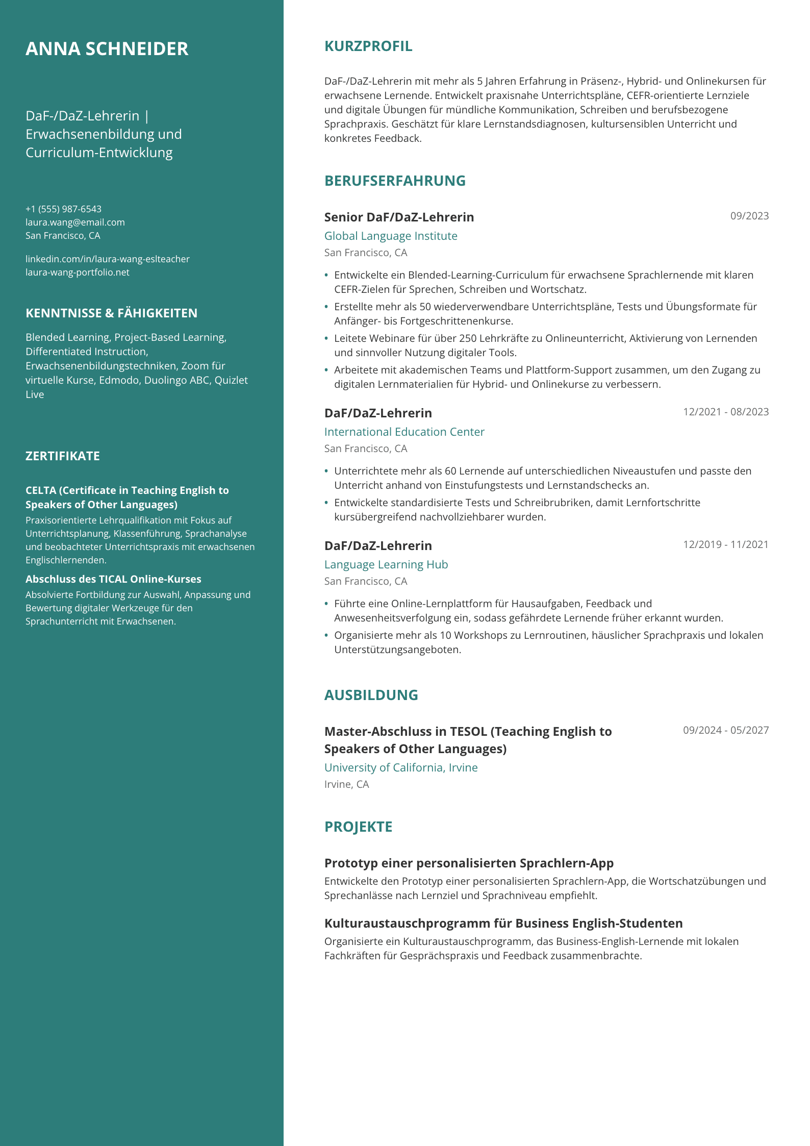 DaF-/DaZ-Lehrerin